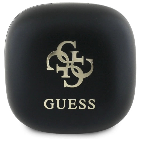Guess Bluetooth-Kopfhörer GUTWSJ144ESK TWS + Dockingstation schwarz/schwarz schillerndes 4G-gedrucktes Logo