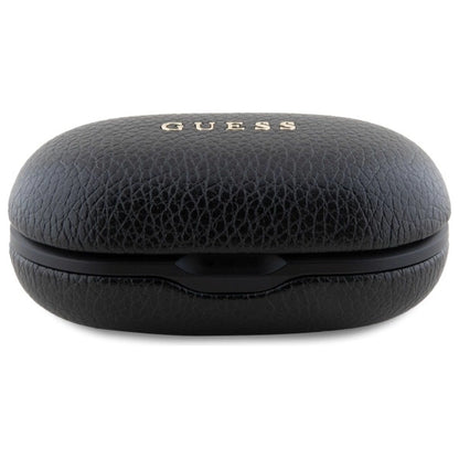 Guess Bluetooth-Kopfhörer GUTWSPGTSPSK TWS + Dockingstation schwarz/schwarz genarbtes klassisches Logo