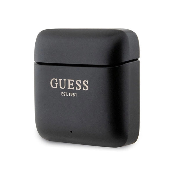 Guess Bluetooth-Kopfhörer GUTWSSU20ALEGK TWS + Dockingstation schwarz/schwarz gedrucktes Logo