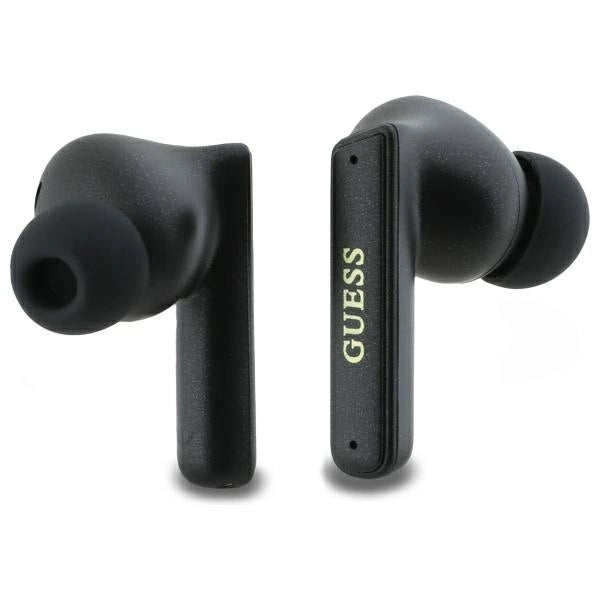 Guess Bluetooth-Kopfhörer GUTWST88MCTGK TWS + Dockingstation schwarz/schwarzes Kapsel-gedrucktes Logo