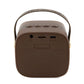 Guess Bluetooth-Lautsprecher GUWSB2P4SMW Mini-Lautsprecher, braun/braun, 4G-Leder-Schriftzug-Logo mit Riemen