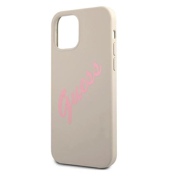 Guess GUHCP12LLSVSGP iPhone 12 Pro Max 6.7" grau rosa/grau rosa Hardcase Silikon Vintage