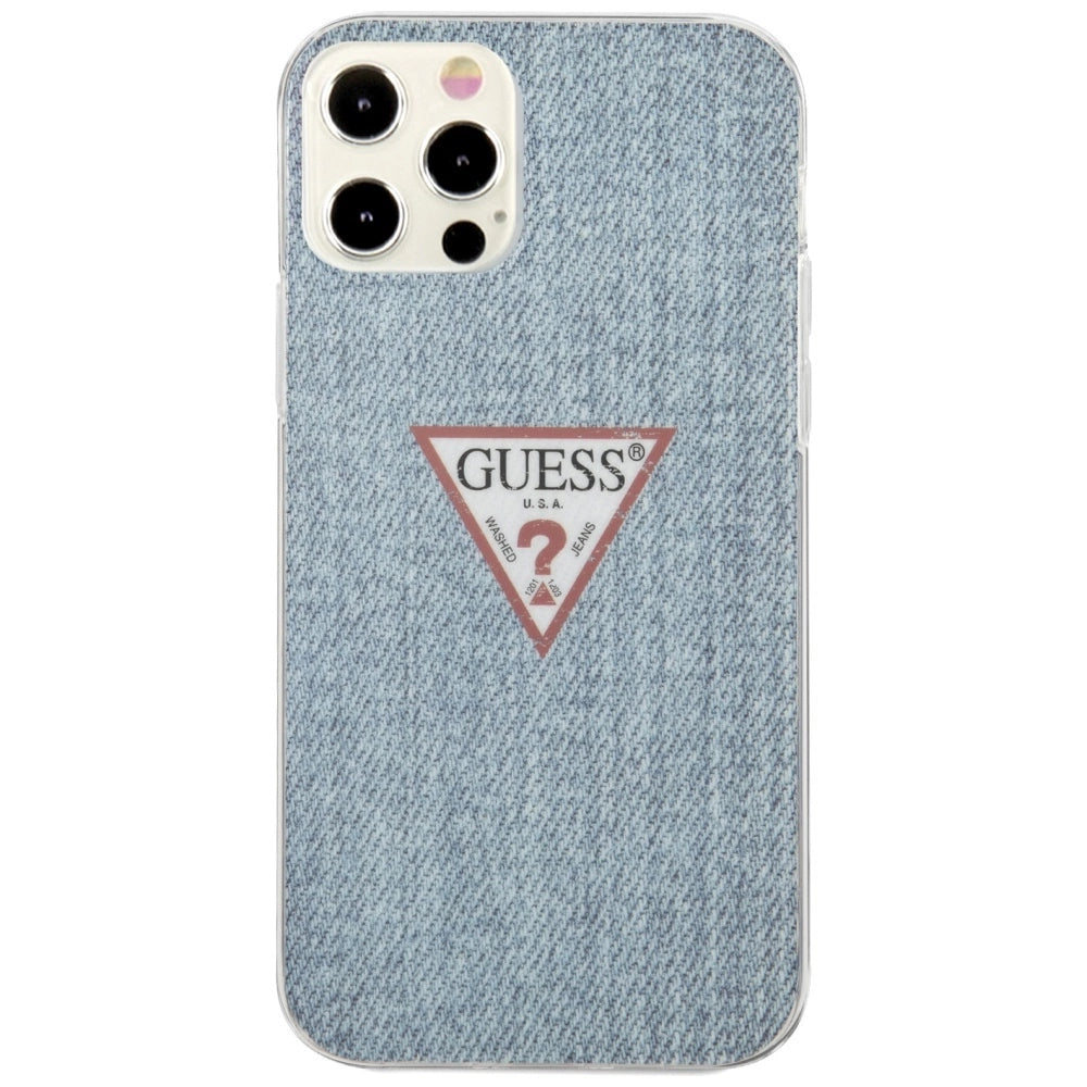 Guess GUHCP12LPCUJULLB iPhone 12 Pro Max 6.7" Blau/Hellblau Hardcase Jeans Collection