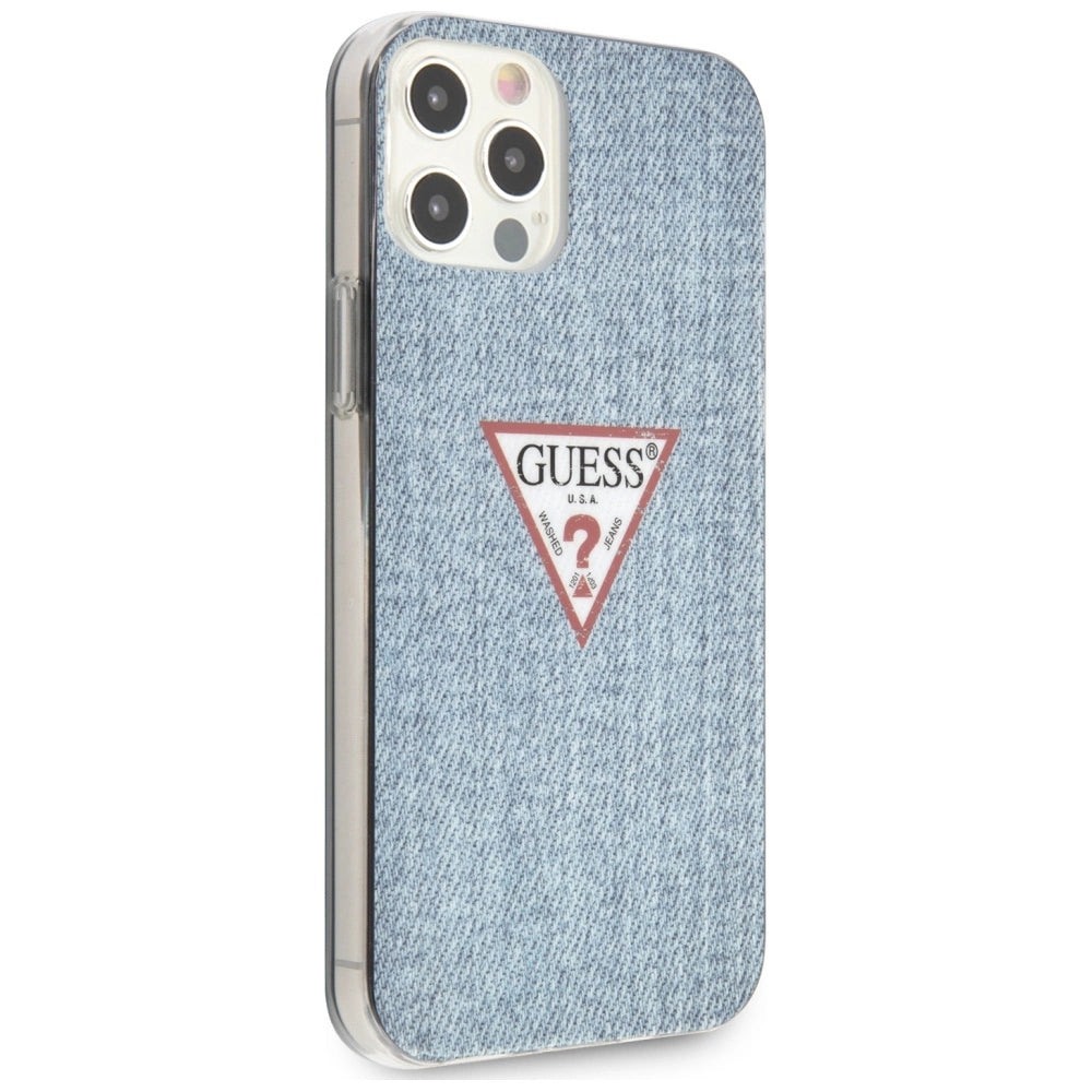 Guess GUHCP12LPCUJULLB iPhone 12 Pro Max 6.7" Blau/Hellblau Hardcase Jeans Collection