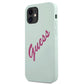 Guess GUHCP12SLSVSBF iPhone 12 mini 5.4" blau fuchsia/blau fuschia Hardcase Silikon Vintage