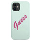 Guess GUHCP12SLSVSBF iPhone 12 mini 5.4" blau fuchsia/blau fuschia Hardcase Silikon Vintage