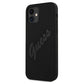Guess GUHCP12SLSVSBK iPhone 12 mini 5.4" schwarz/schwarz Hardcase Script Vintage