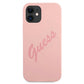 Guess GUHCP12SLSVSPI iPhone 12 mini 5.4" pink/pink Hardcase Script Vintage