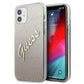 Guess GUHCP12SPCUGLSGO iPhone 12 mini 5,4" Gold/Gold Hardcase Glitter Gradient Script