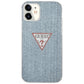 Guess GUHCP12SPCUJULLB iPhone 12 mini 5.4" Blau/Hellblau Hardcase Jeans Collection
