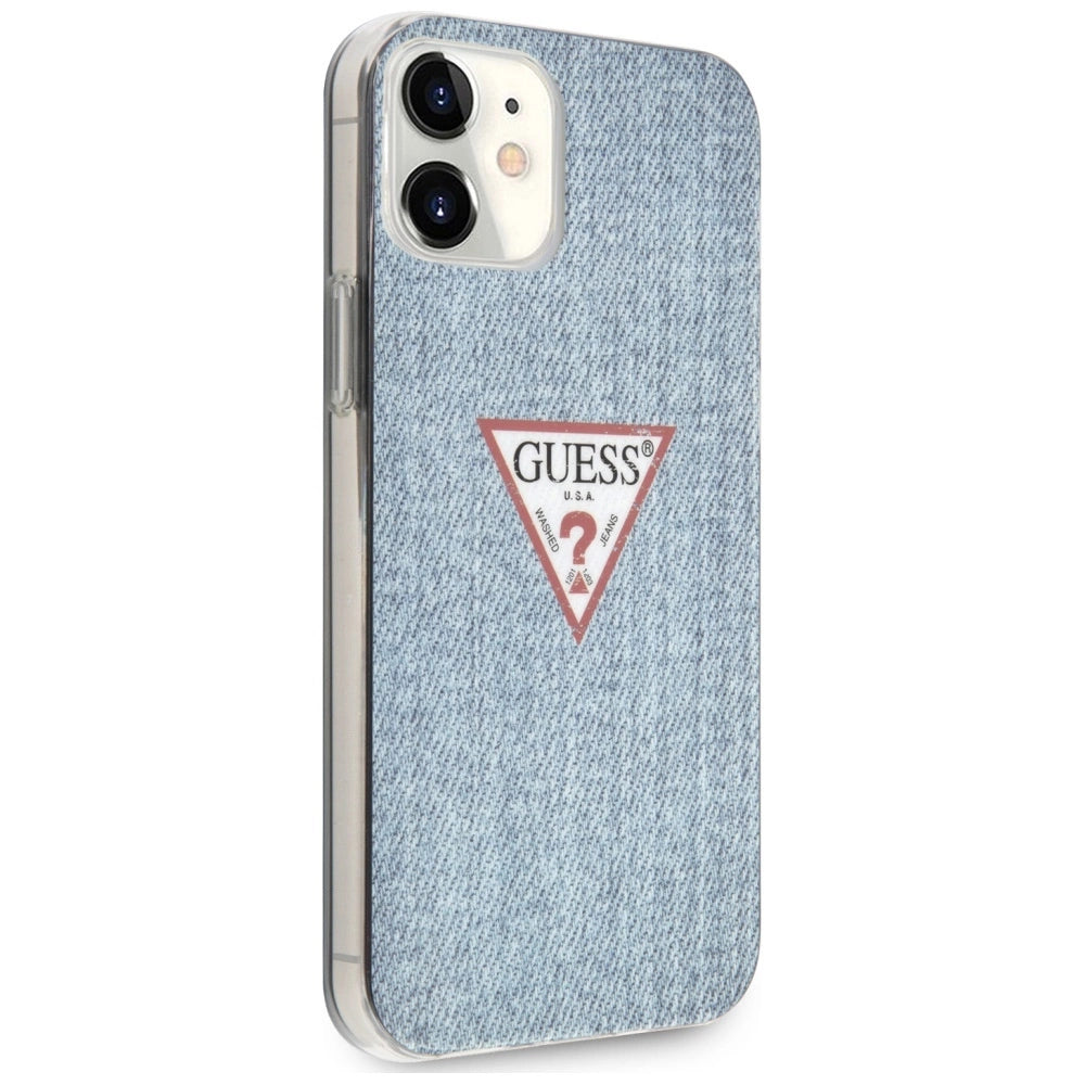 Guess GUHCP12SPCUJULLB iPhone 12 mini 5.4" Blau/Hellblau Hardcase Jeans Collection