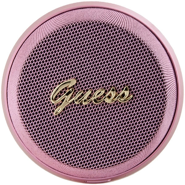 Guess Magnetic Script Metal Bluetooth-Lautsprecher – Rosa