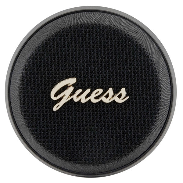 Guess Magnetic Script Metal Bluetooth-Lautsprecher – Schwarz
