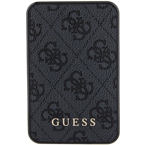 Guess Powerbank 15W GUPB5LP4GEGK 5000mAh schwarz/schwarz 4G Leder Metall Logo