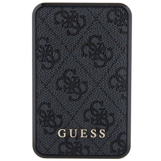Guess Powerbank 18W GUPB10DP4GEGK 10000mAh schwarz/schwarz 4G Leder Metall Logo