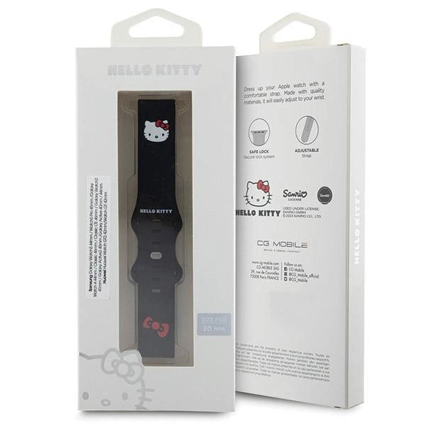 Hello Kitty Silikon Kitty Kopfband universal 20mm - schwarz