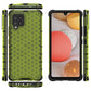 Honeycomb Handyhülle Schutzhülle mit TPU Rahmen für Samsung Galaxy A42 5G grün