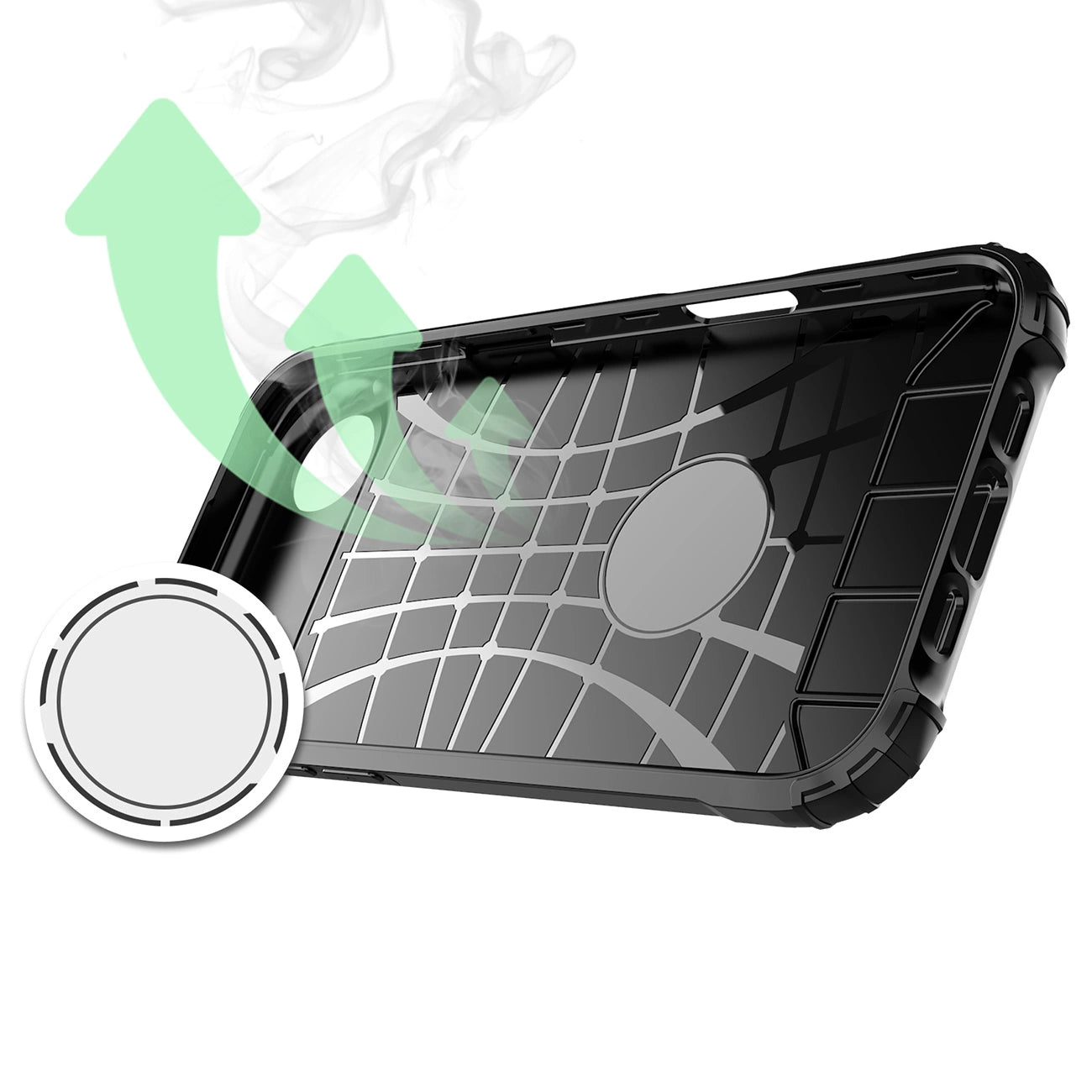 Hybrid Armor Case für iPhone 17 Air - Schwarz