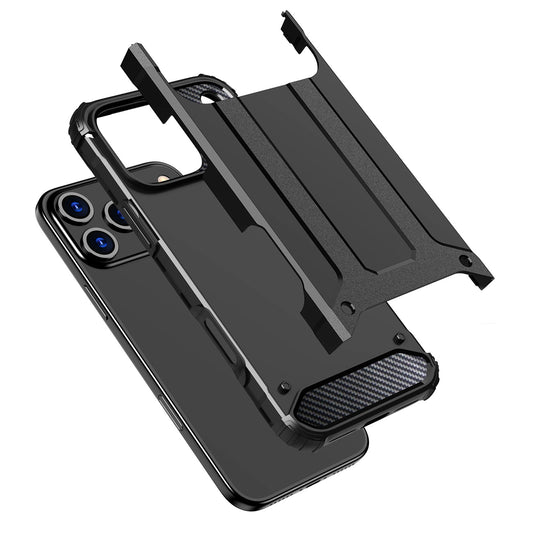 Hybrid Armor Case für iPhone 17 Pro - Schwarz