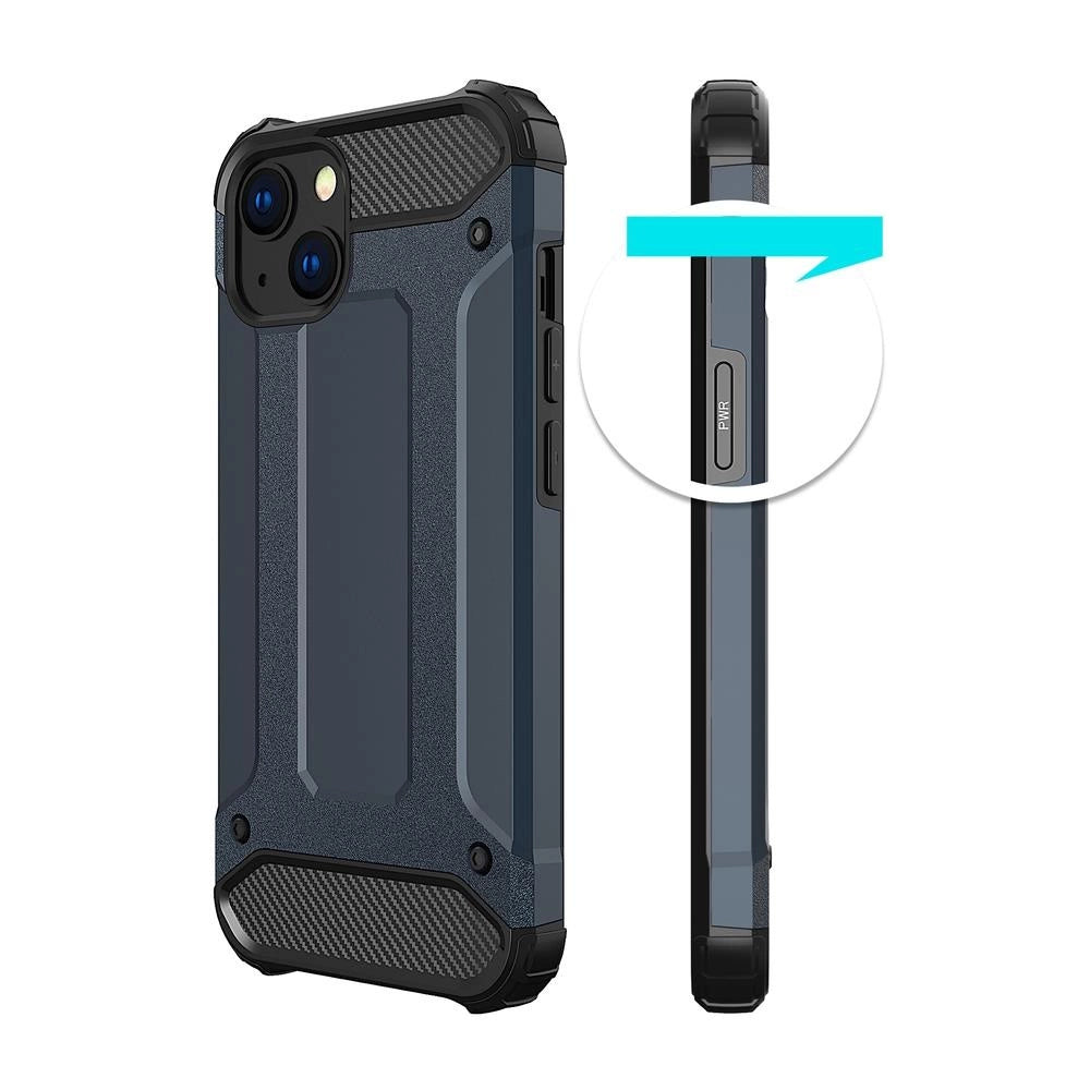 Hybrid Armor Hülle iPhone 14 Plus gepanzerte Hybridhülle schwarz