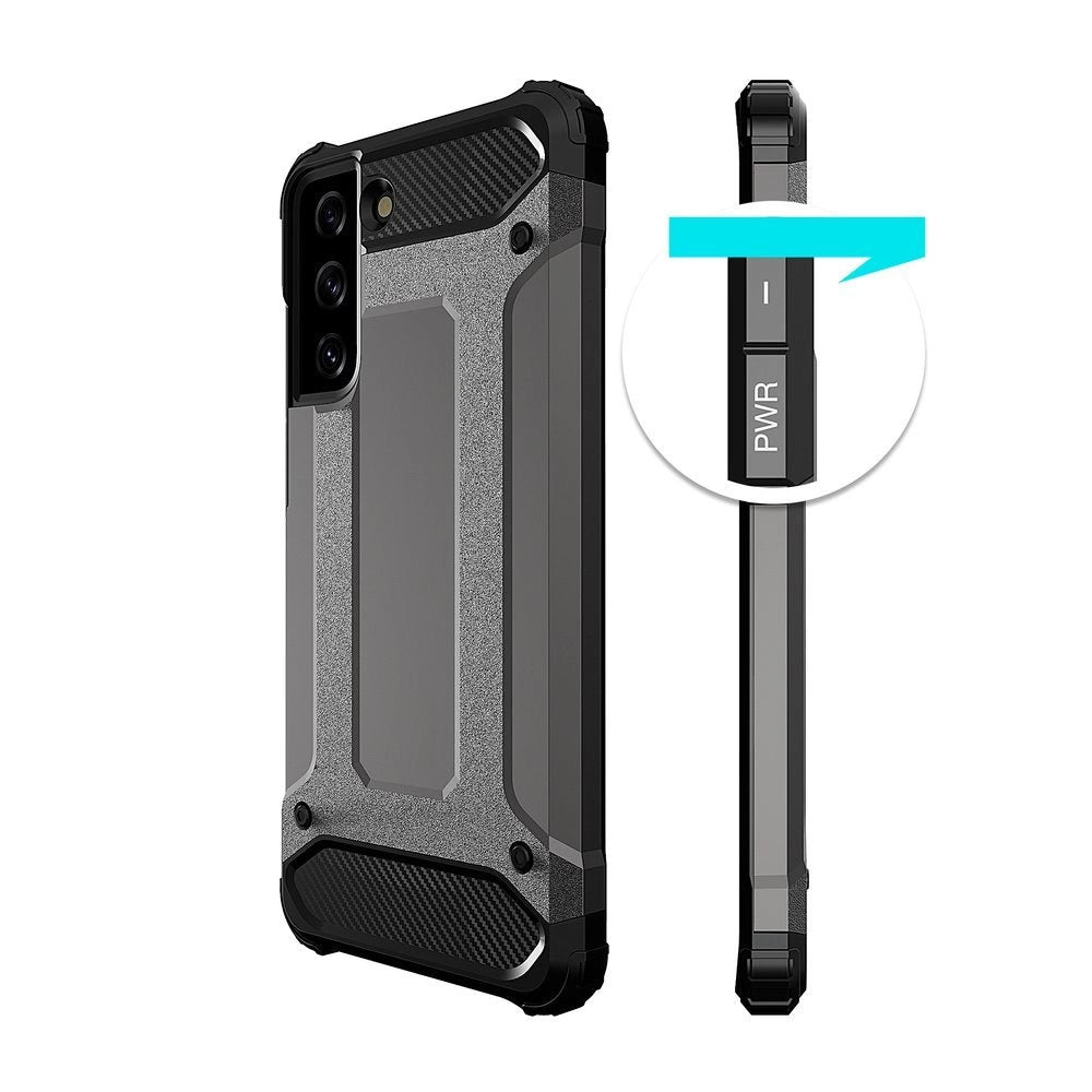 Hybrid Armor robuste TPU/PC Panzer Handyhülle Hard Case für Samsung Galaxy S22+ (S22 Plus) schwarz