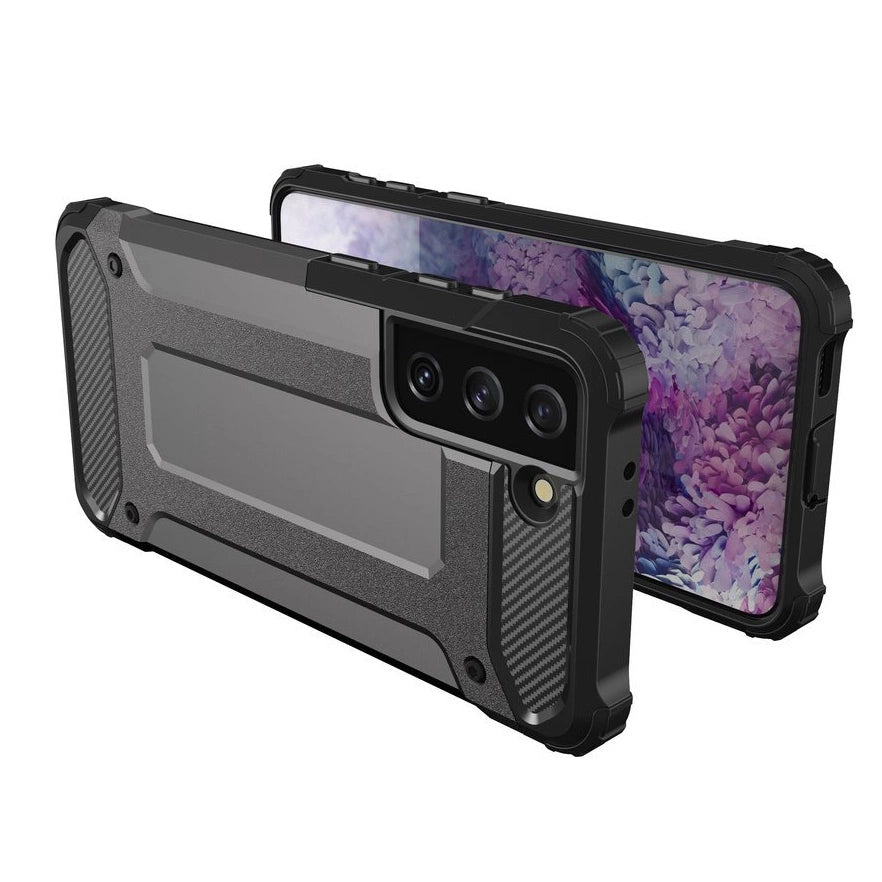 Hybrid Armor robuste TPU/PC Panzer Handyhülle Hard Case für Samsung Galaxy S22+ (S22 Plus) schwarz
