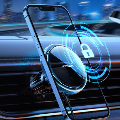 Joyroom Auto-Handyhalterung mit Qi 15W induktivem Ladegerät (MagSafe kompatibel) für Lüftungsschlitze, silber (JR-ZS291)
