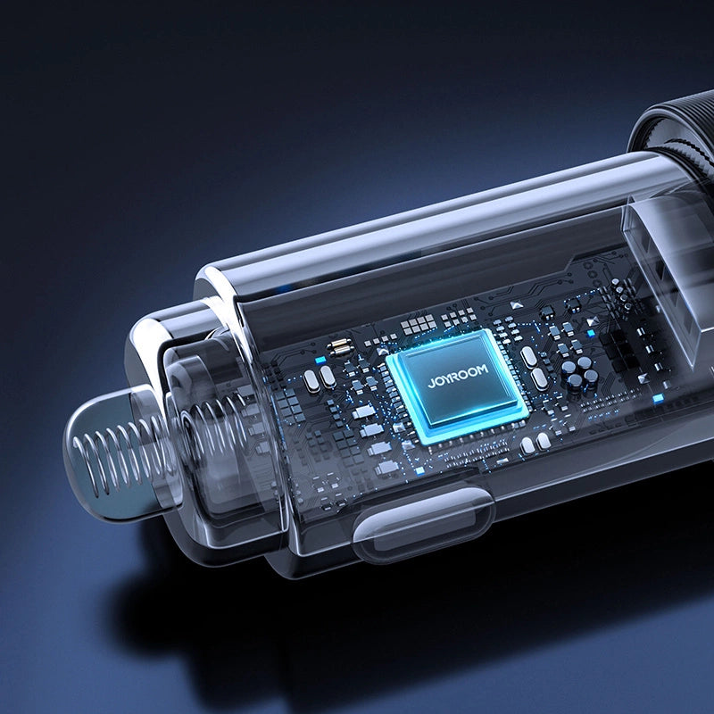 Joyroom Autoladegerät 2 x USB mit Hintergrundbeleuchtung 24W schwarz (JR-CL10)