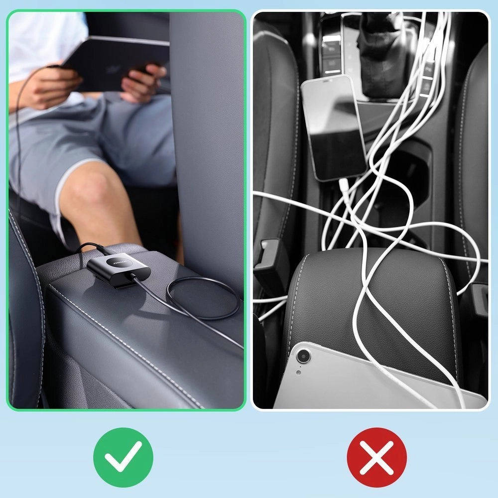 Joyroom Autoladegerät 2xPD + 2xQC3.0 72W 1,5m schwarz (JR-CL05)