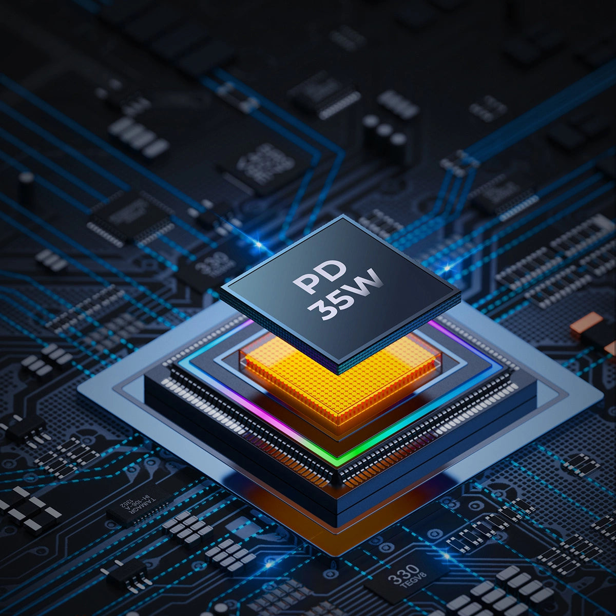 Joyroom Autoladegerät 70W mit 3 Anschlüssen: USB, 2 x USB C schwarz (JR-CL26)