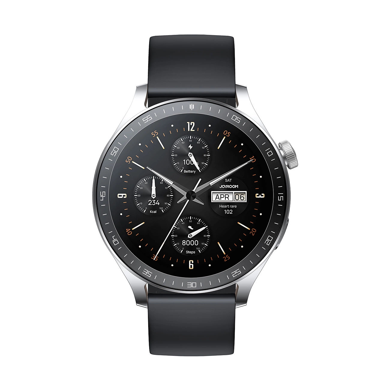 Joyroom Classic Series JR-FC2 Pro Smartwatch mit Anrufannahmefunktion – Silber