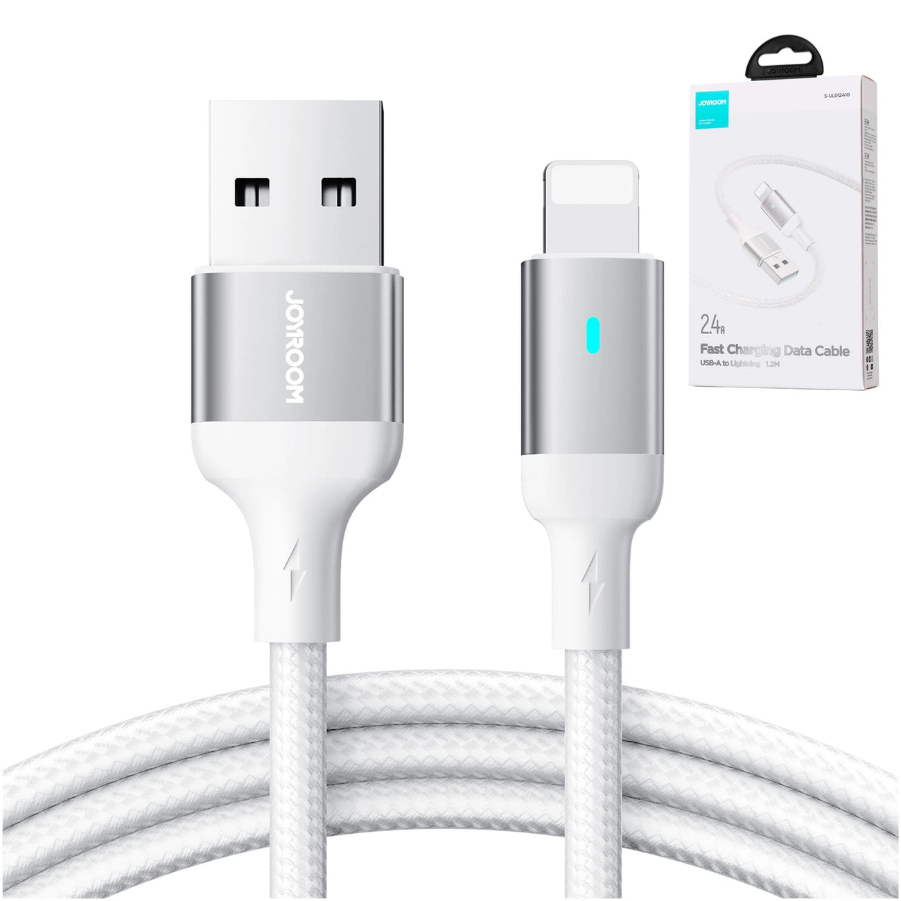 Joyroom Extraordinary Series A10 USB-A / Lightning 2,4A-Kabel 1,2 m - Weiß