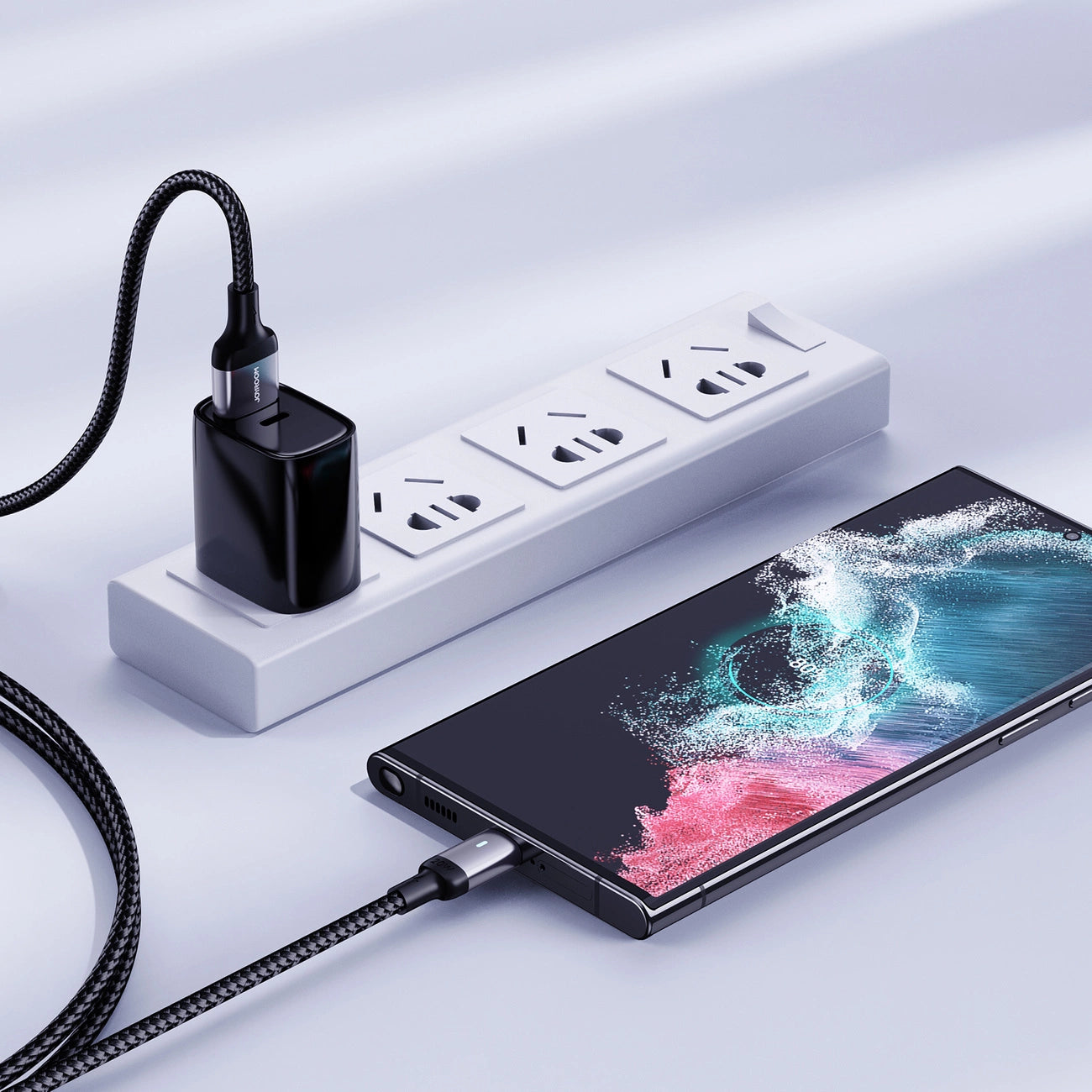 Joyroom Extraordinary Series A10 USB-A/USB-C 3A-Kabel 1,2 m – Schwarz