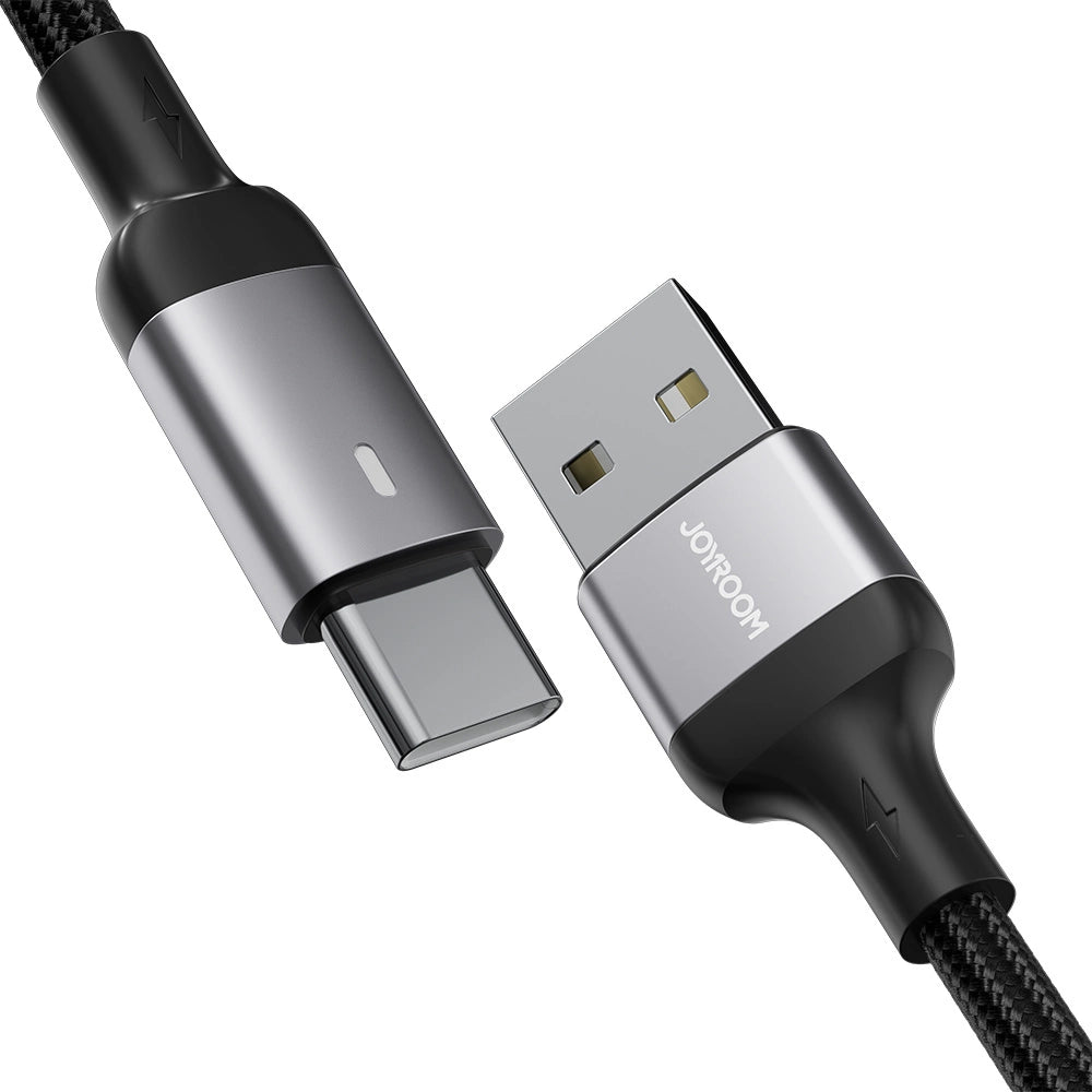 Joyroom Extraordinary Series A10 USB-A/USB-C 3A-Kabel 1,2 m – Schwarz