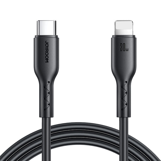 Joyroom Flash-Charge Serie SA26-CL3 USB-C / Lightning Kabel 30W 1m - schwarz