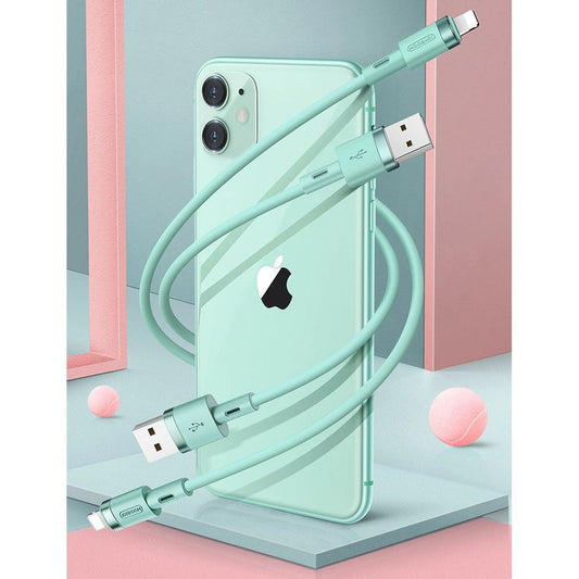 Joyroom Flüssigsilikon-Datenkabel N2 USB-A / Lightning 2,4 A 1,2 m – Weiß