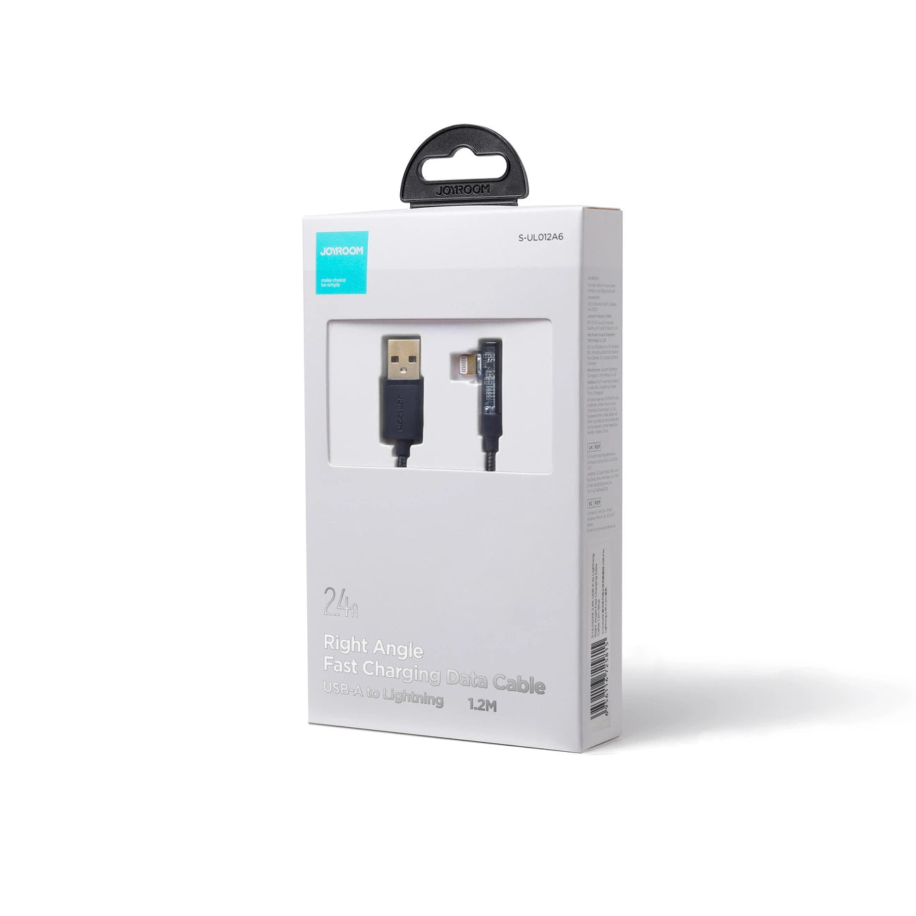 Joyroom Gaming-Kabel S-UL012A6 Lightning (gewinkelt) / USB-A (gerade) 2,4 A 1,2 m – blau