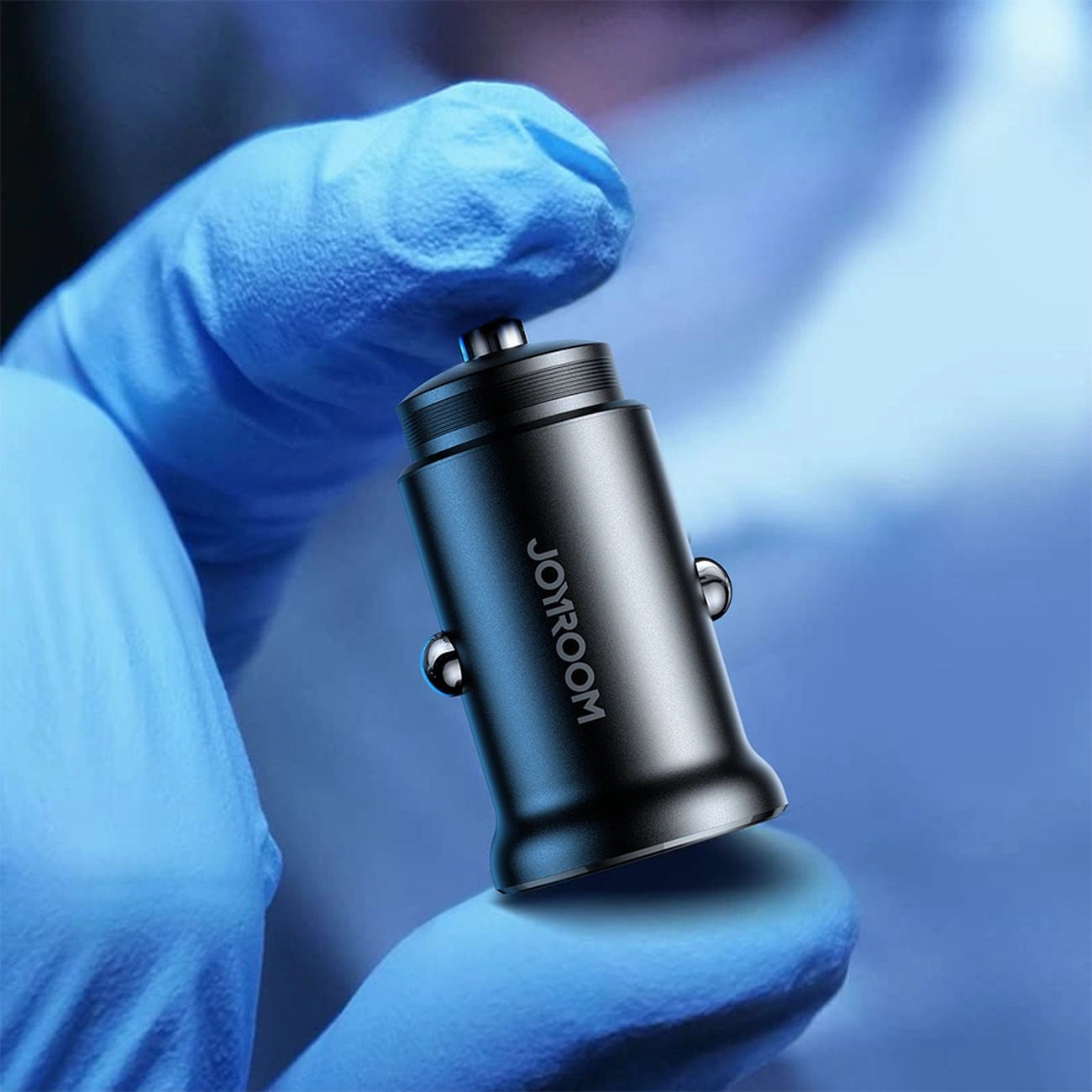 Joyroom JR-CCN05 30W USB-A/USB-C Mini-Autoladegerät – Schwarz