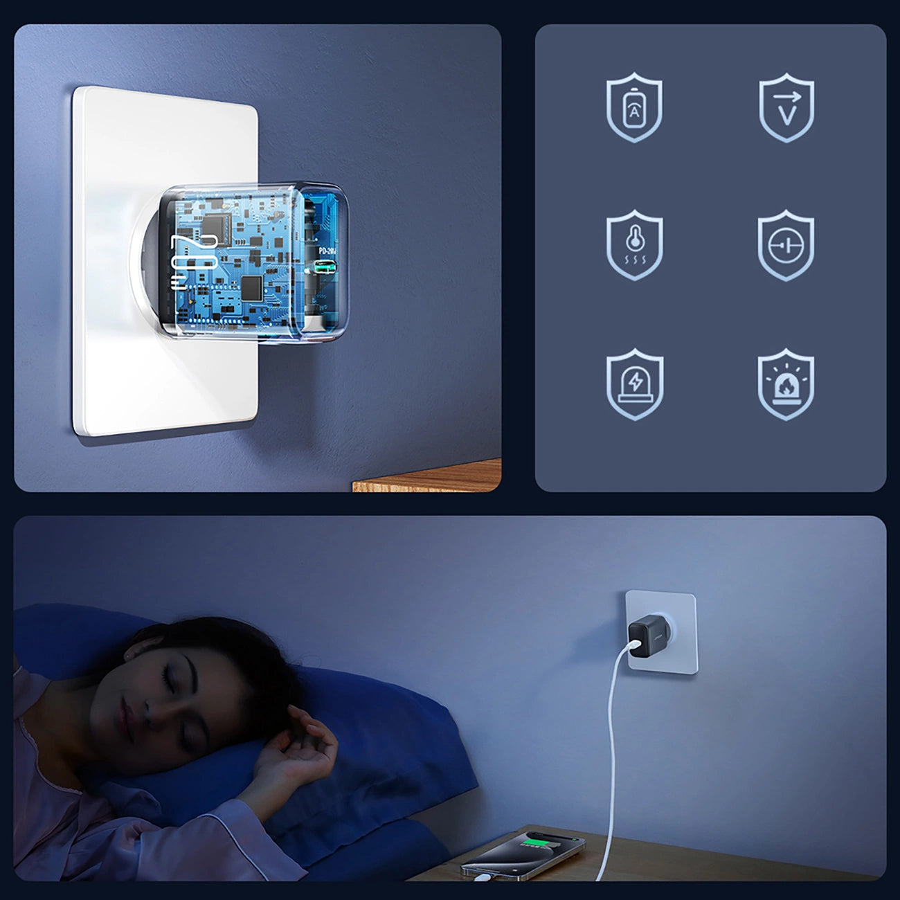 Joyroom JR-TCF20 USB-C PD 20W Netzwerk-Ladegerät – Schwarz