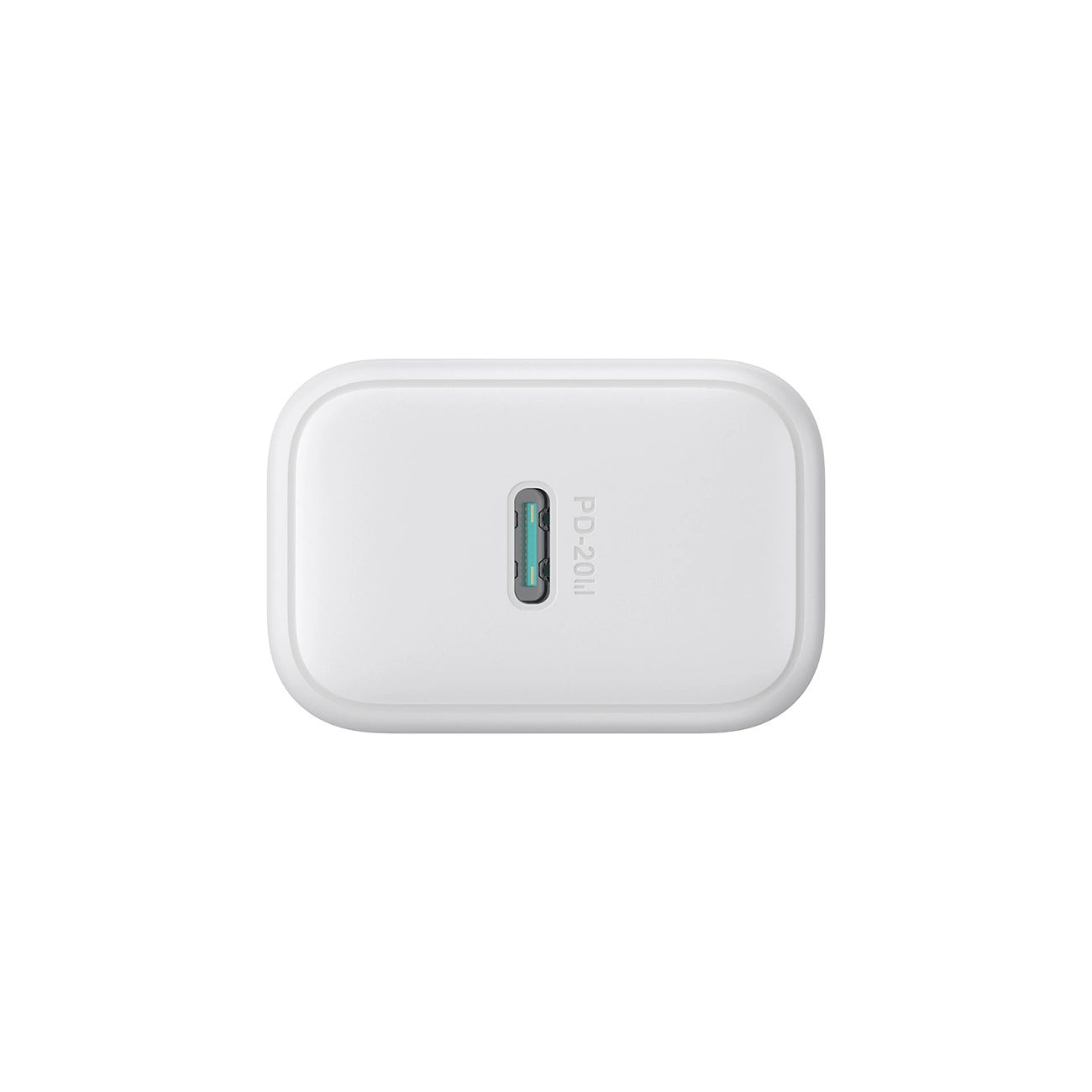 Joyroom JR-TCF20 USB-C PD 20W Netzwerkladegerät - Weiß + USB-C / Lightning -Kabel 1 m