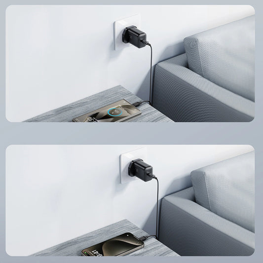 Joyroom JR-TCF23 25W Wandladegerät mit 1m USB-C-Kabel – Schwarz