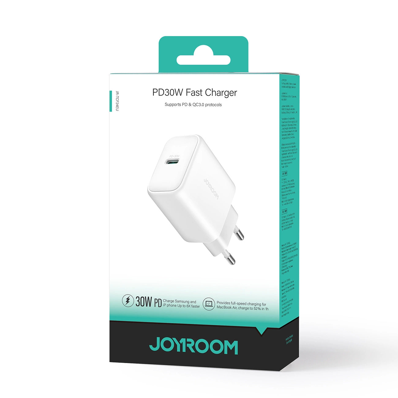 Joyroom JR-TCF24 USB-C PD 30W QC SFC Netzwerkladegerät – Weiß