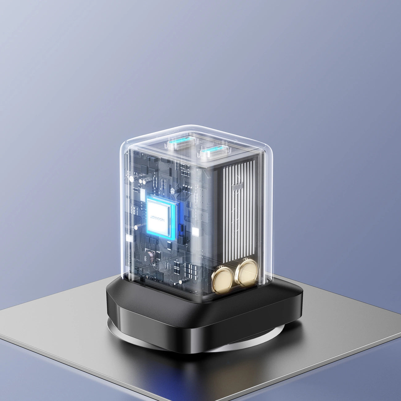 Joyroom JR-TCG17 45W 2 x USB-C Wandladegerät (UK-Stecker) - schwarz