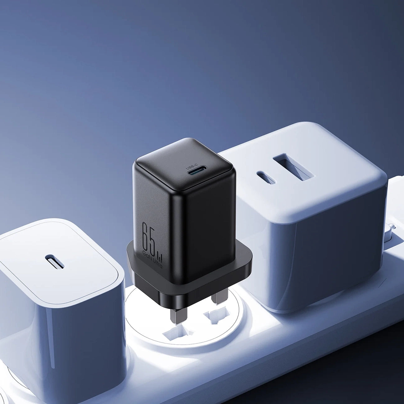 Joyroom JR-TCG18 65W Wandladegerät 1 x USB-C (UK-Stecker) - Schwarz