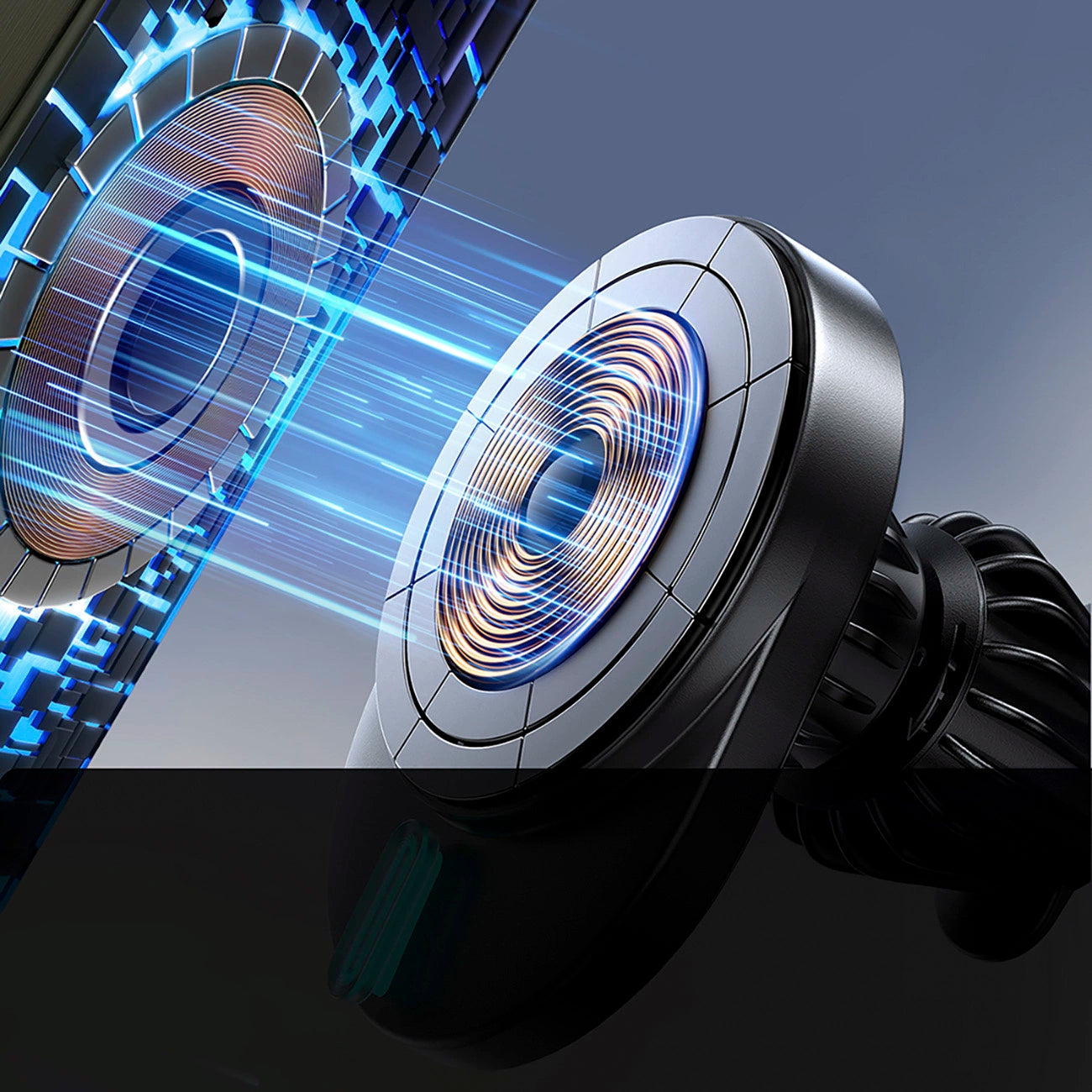 Joyroom JR-ZS409 Magnethalter mit 15W induktivem Ladegerät für Auto-Lüftungsschlitze – Schwarz