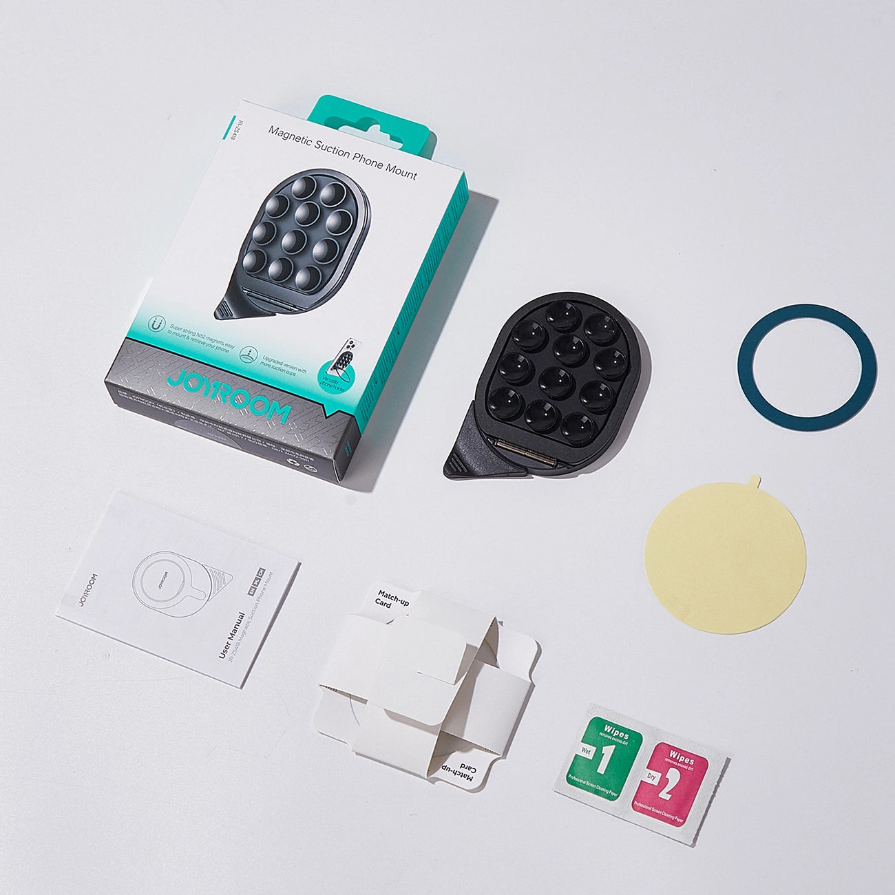 Joyroom JR-ZS418 Smartphone-Halterung mit Ständer und Saugnäpfen mit MagSafe – Schwarz