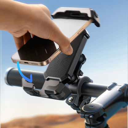 Joyroom JR-ZS428 Stoßfeste Lenkerhalterung für Motorrad, Fahrrad, Roller - schwarz