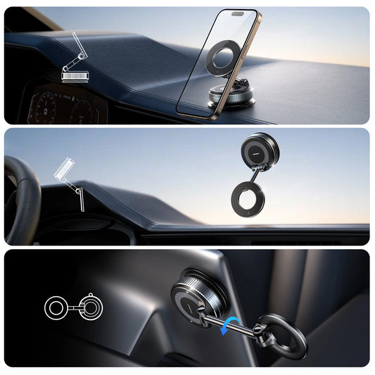 Joyroom JR-ZS501 Magnetische Autohalterung Kompatibel mit MagSafe für Armaturenbrett - Dunkelgrau