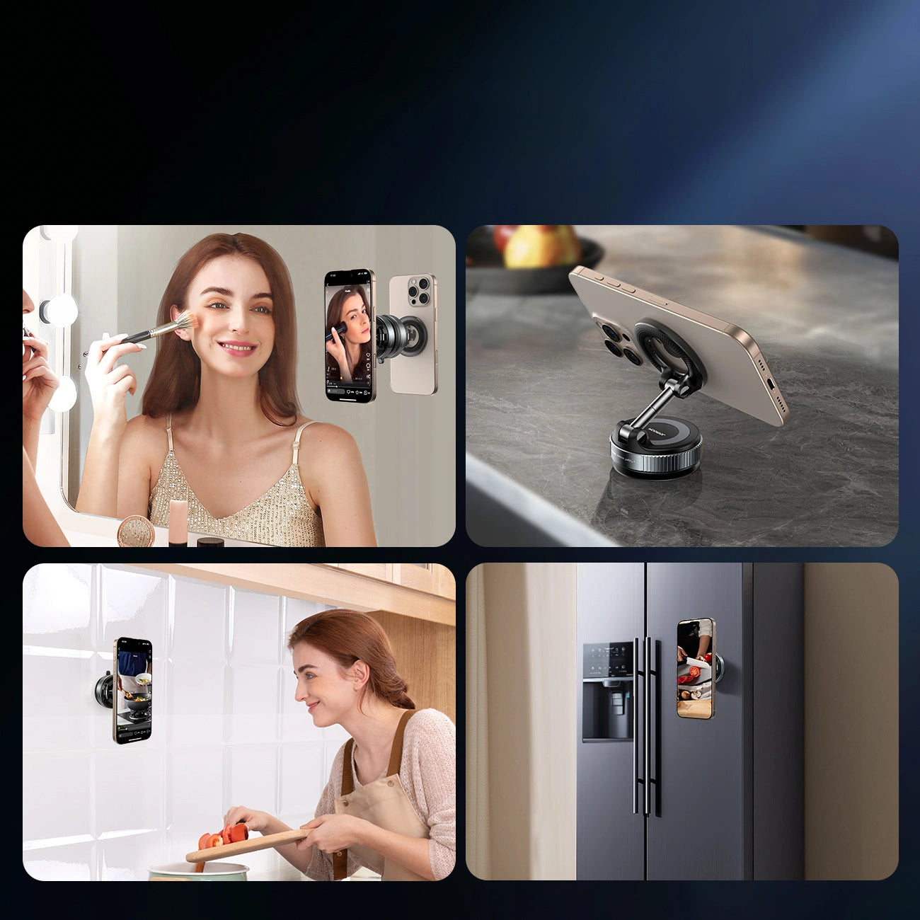 Joyroom JR-ZS501 Magnetische Autohalterung Kompatibel mit MagSafe für Armaturenbrett - Dunkelgrau