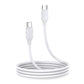 Joyroom Langlebiges USB-C-/USB-C PD QC-Kabel der Serie A9, 60 W, 3 A, 1 m – Weiß